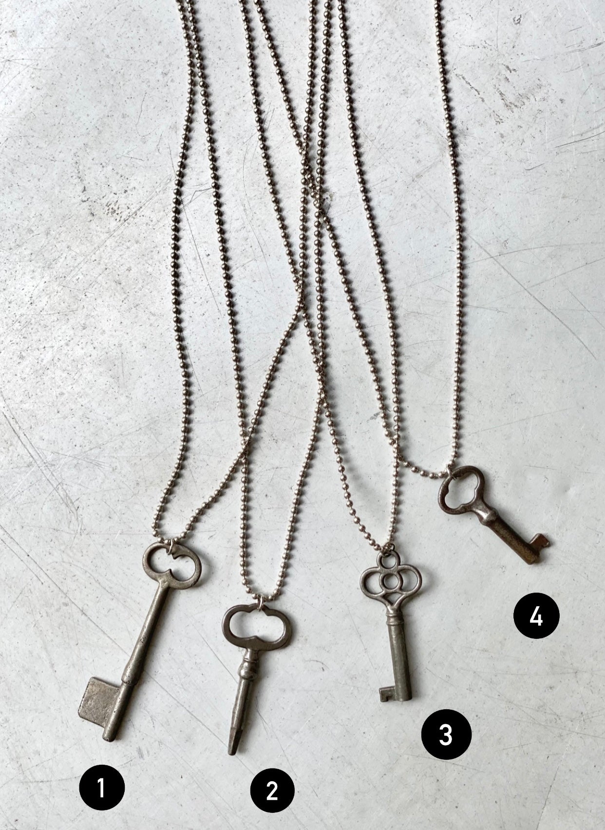 Vintage key necklace