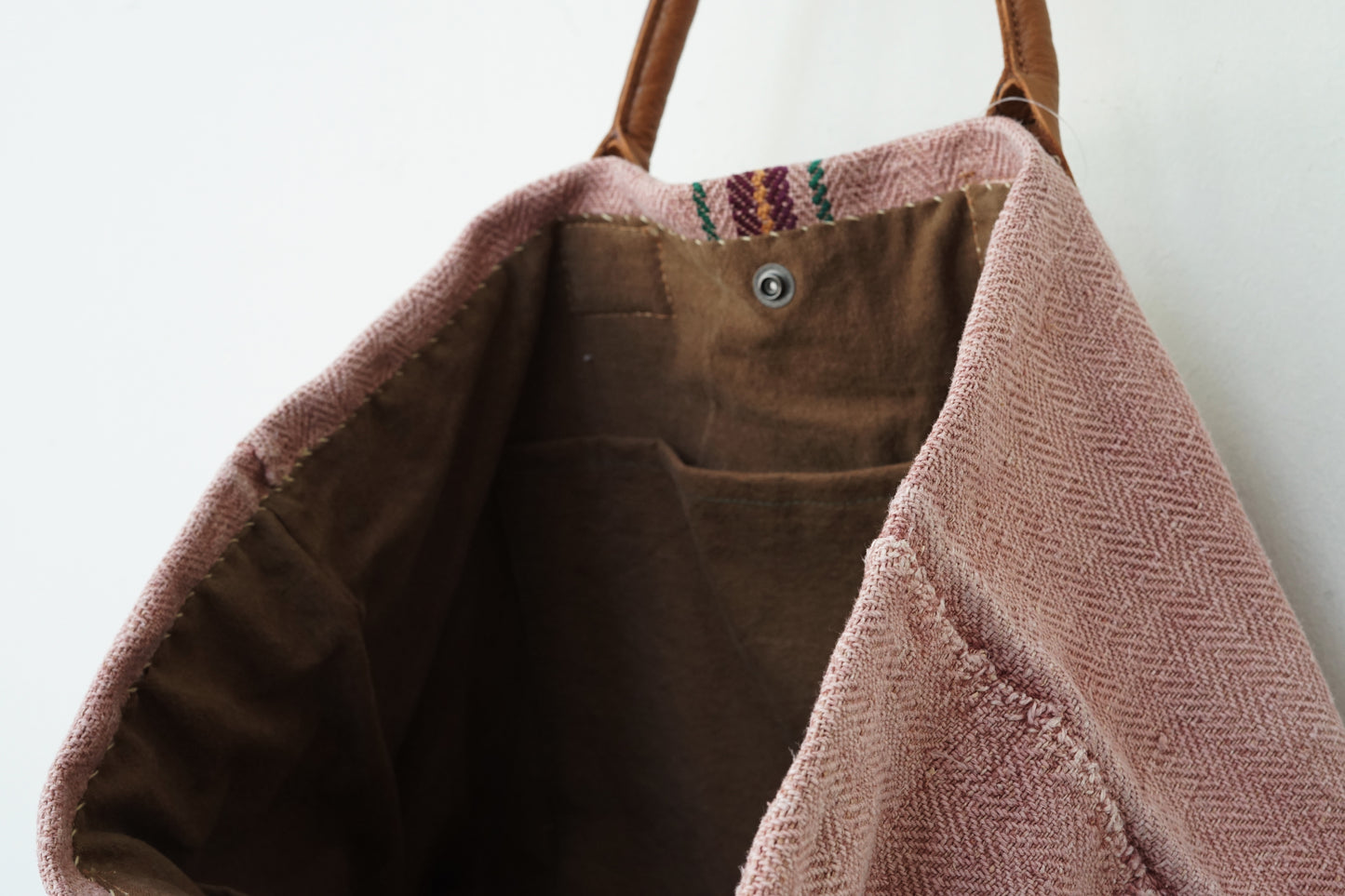 Hemp tote bag - pink