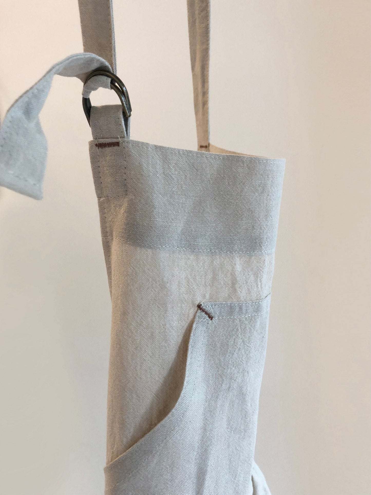 Linen cotton sherring apron