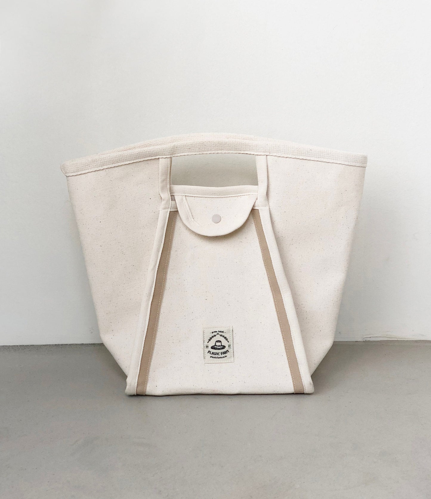 modern A-line tote bag