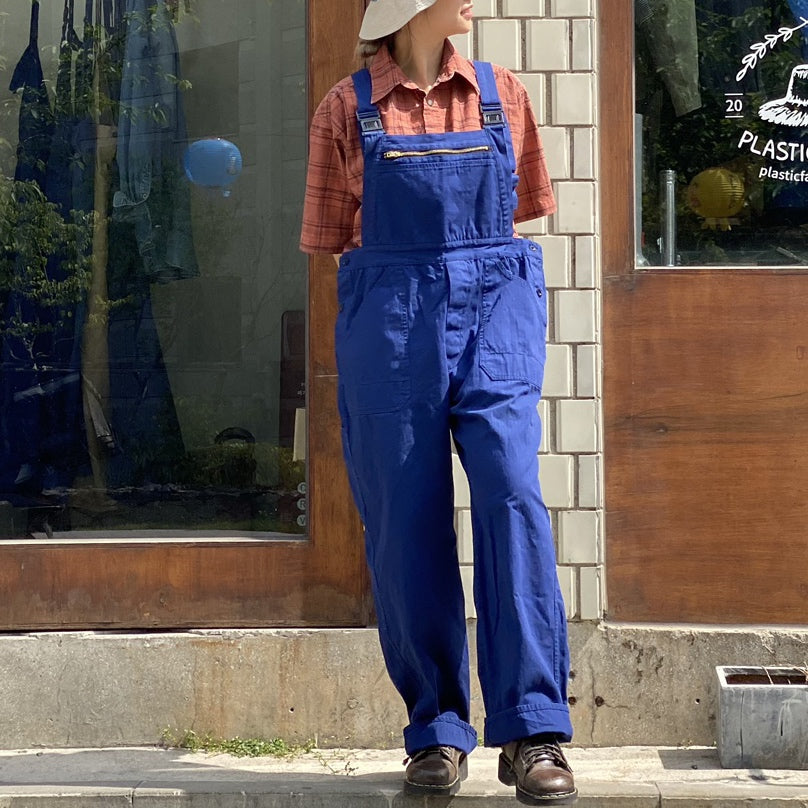 [VINTAGE] 80s 90s French Vintage SANFOR Overall Jumpsuit - Size 56