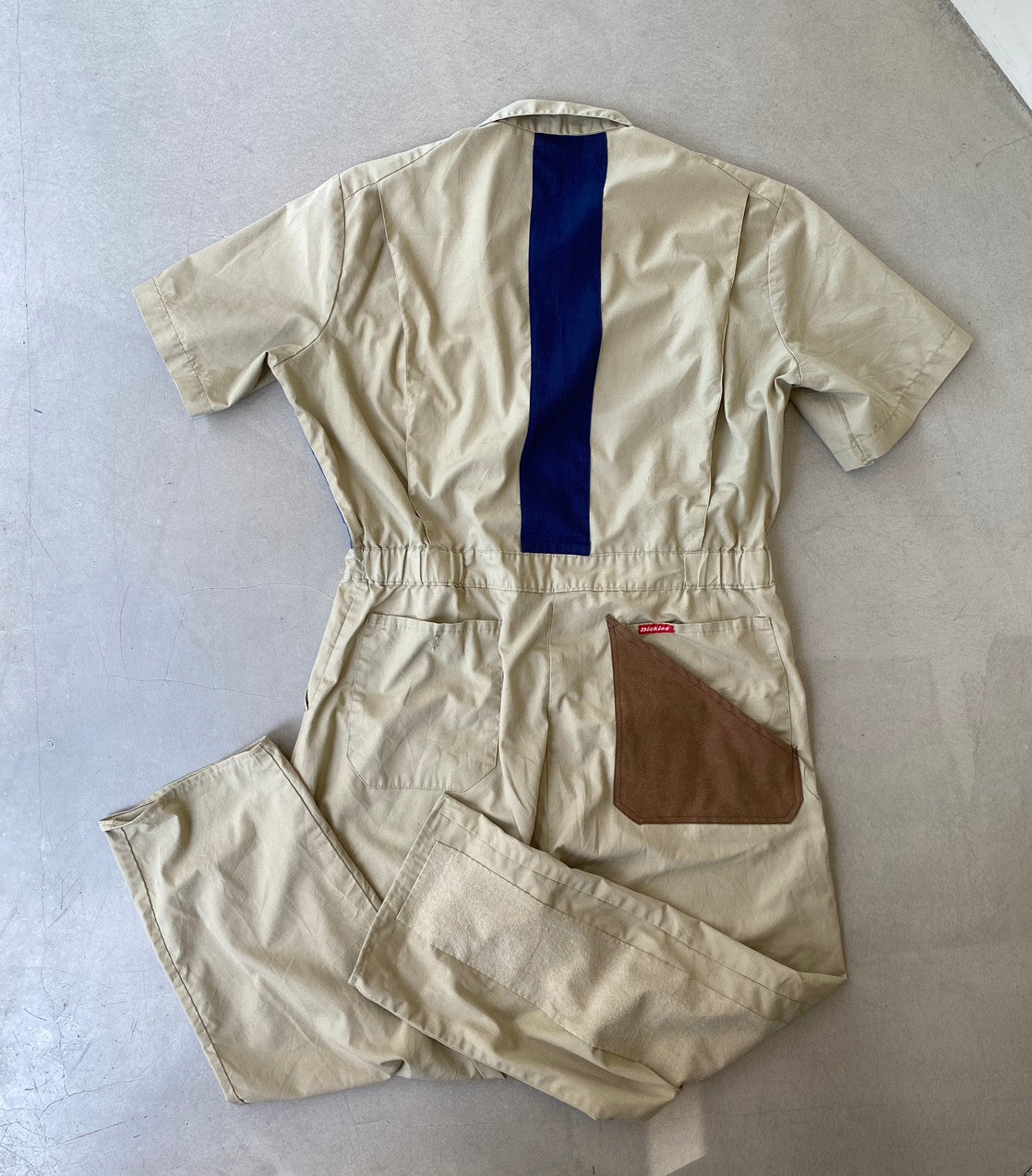 [REMAKE] Vintage Dickies Short-Sleeved Jumpsuits_Beige