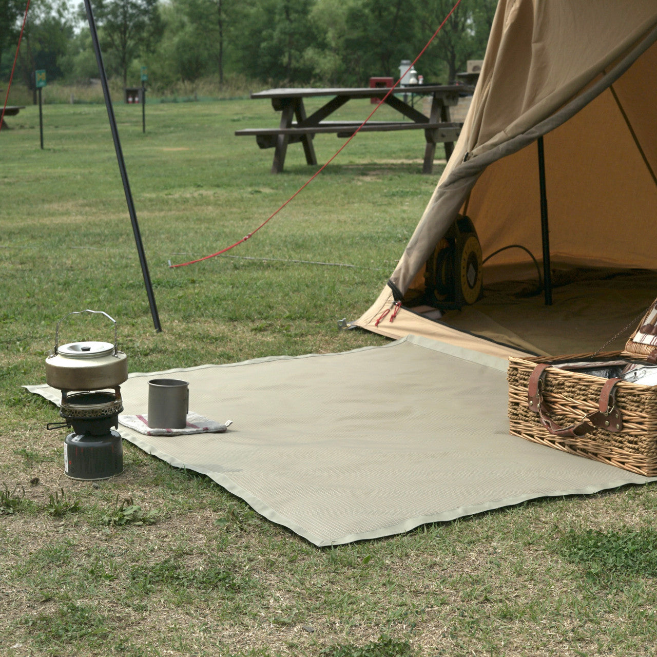 Stone Checker Picnic Mat (for 2–3 people)