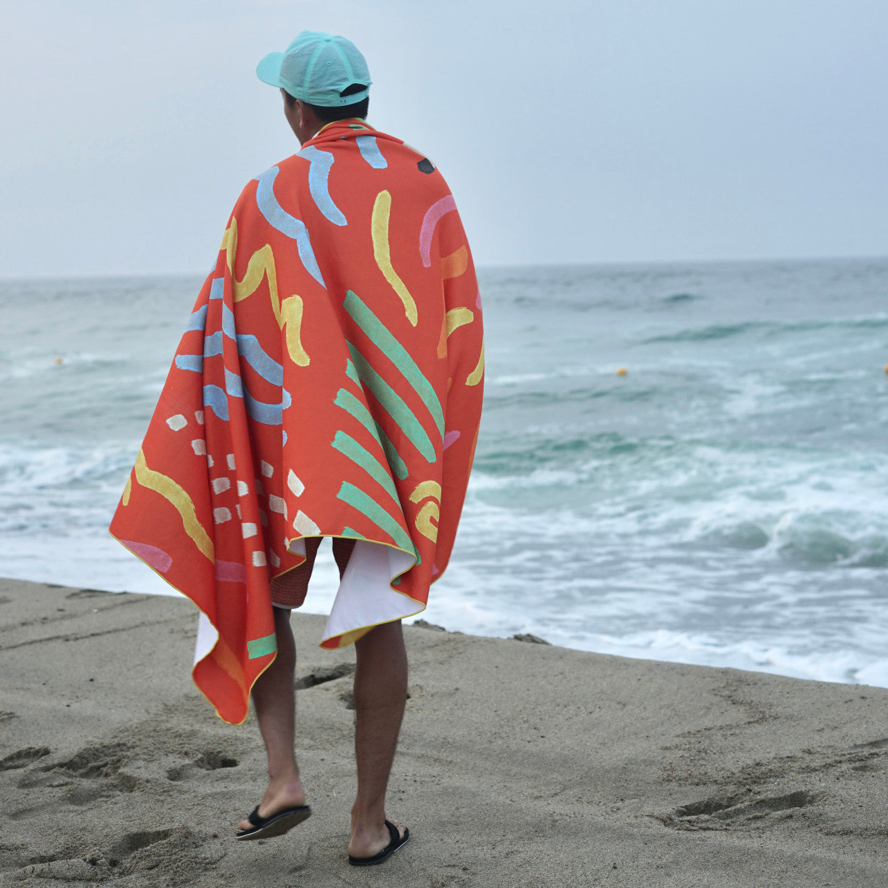 [Plasticfarm x Jejeland] Extra Large Beach Towel - SUNSET 180X123