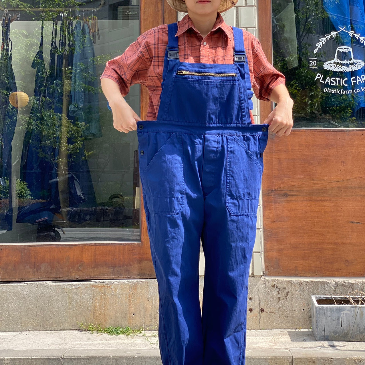 [VINTAGE] 80s 90s French Vintage SANFOR Overall Jumpsuit - Size 56