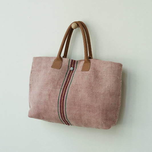 Hemp tote bag - pink