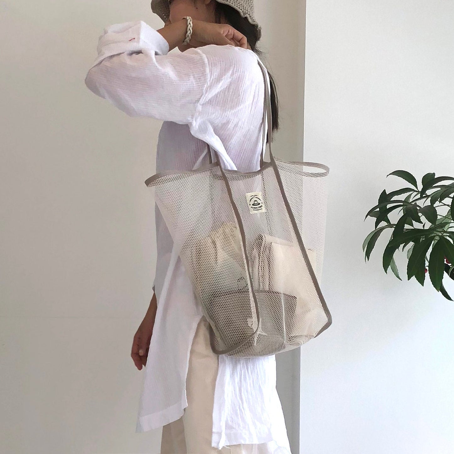 Reusable Big Market Bag _ Ivory