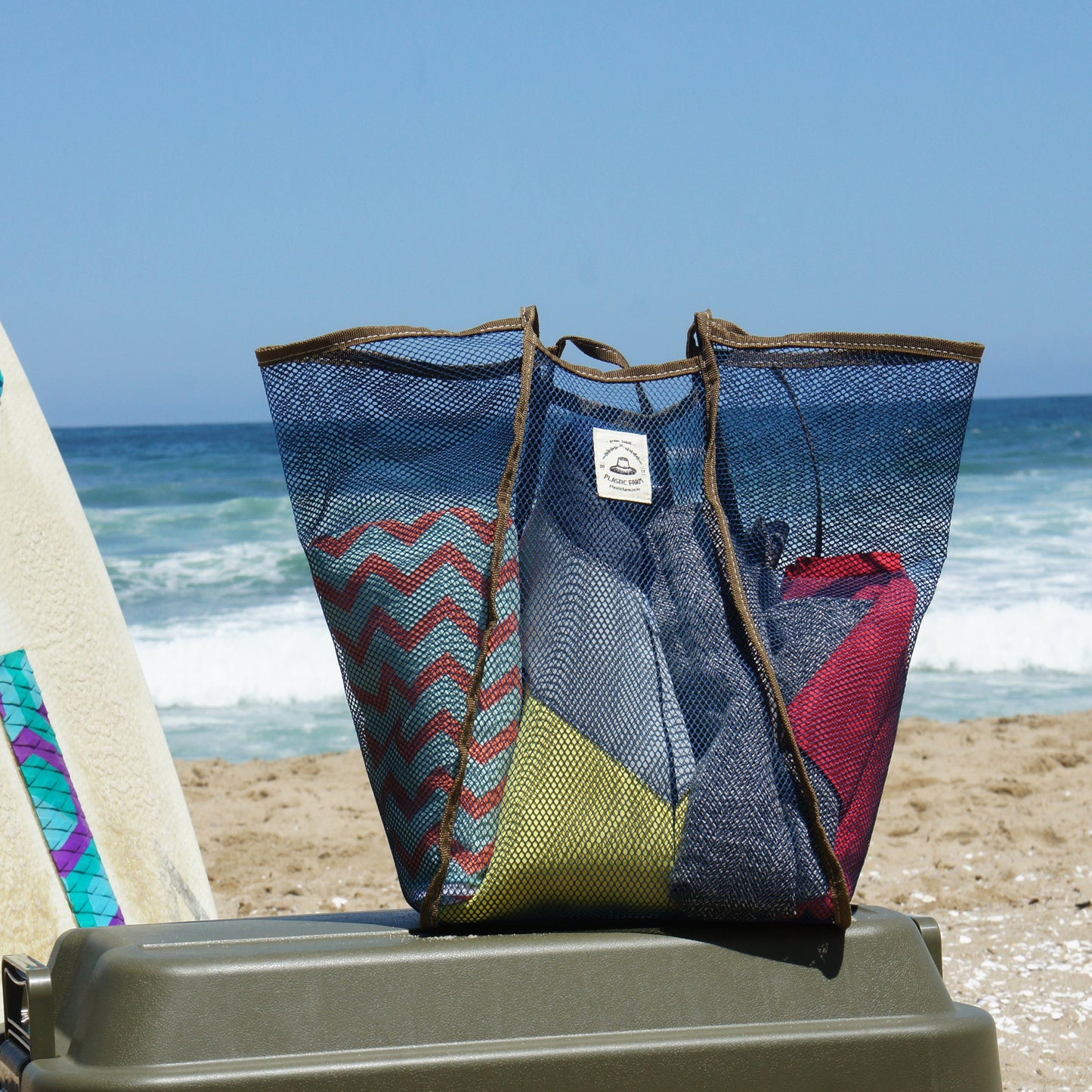 Reusable Big Market Bag _ Blue