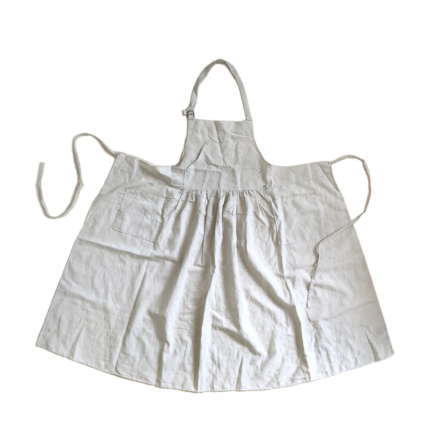 Linen cotton sherring apron