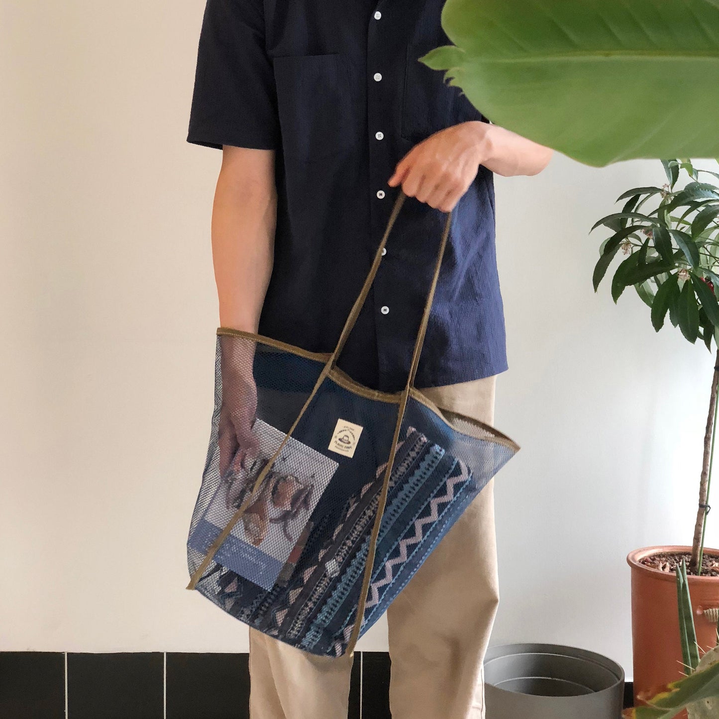 Reusable Big Market Bag _ Blue