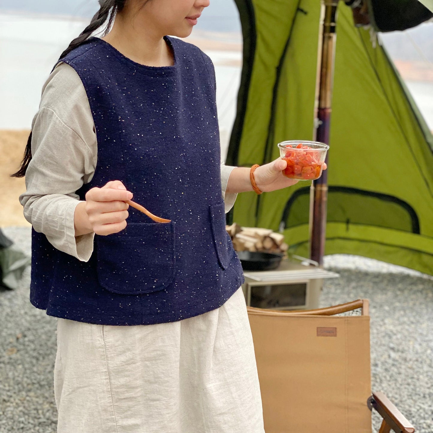 Nef Granny Vest _ Gray