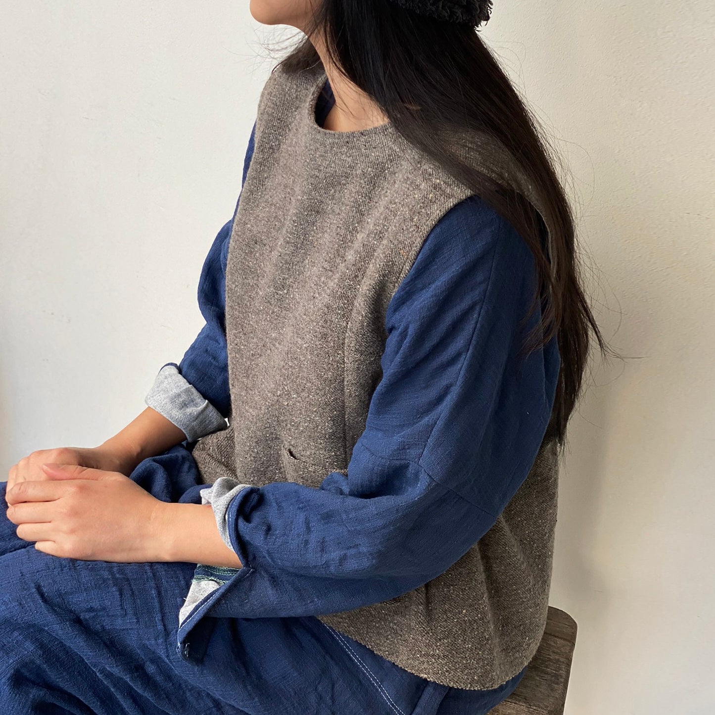 Nef Granny Vest _ Gray