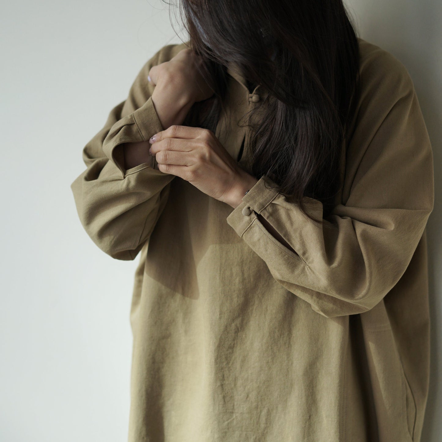 Raglan Marine Dress _ Khaki Beige