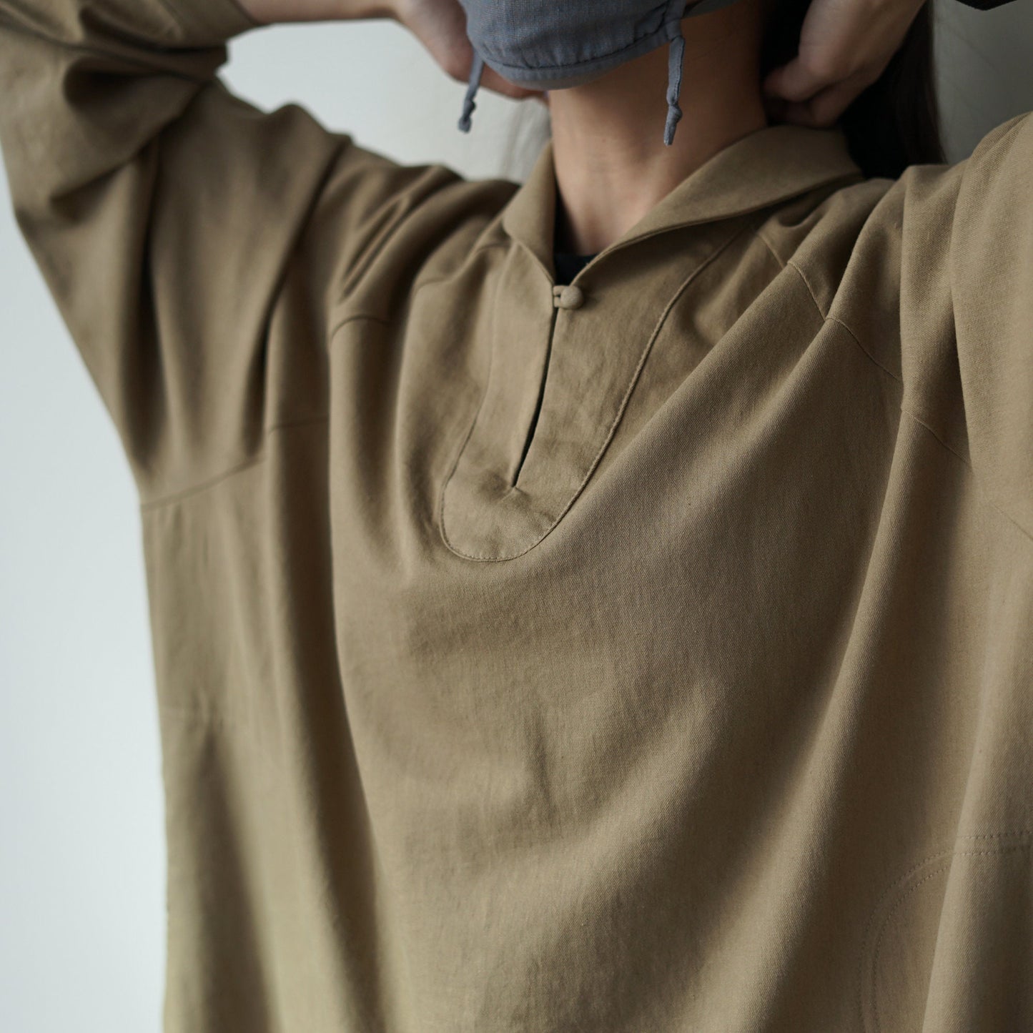 Raglan Marine Dress _ Khaki Beige