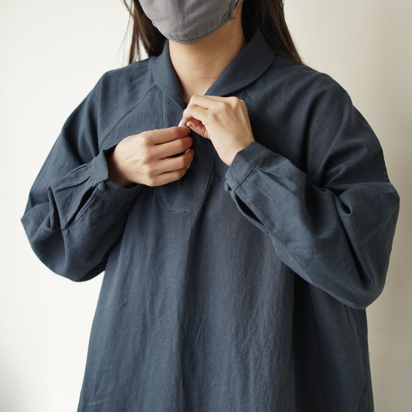 Raglan Marine Dress - Navy