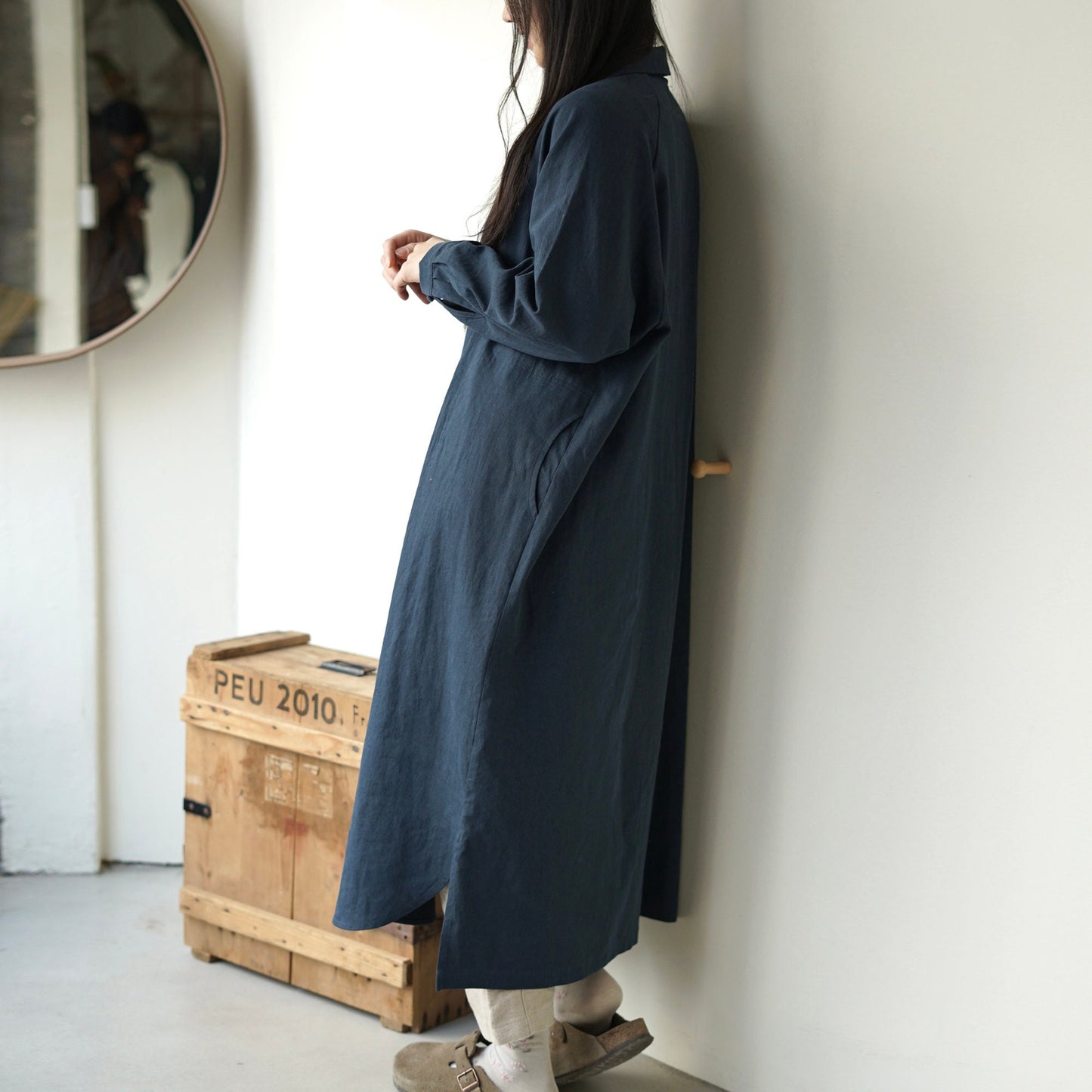 Raglan Marine Dress - Navy