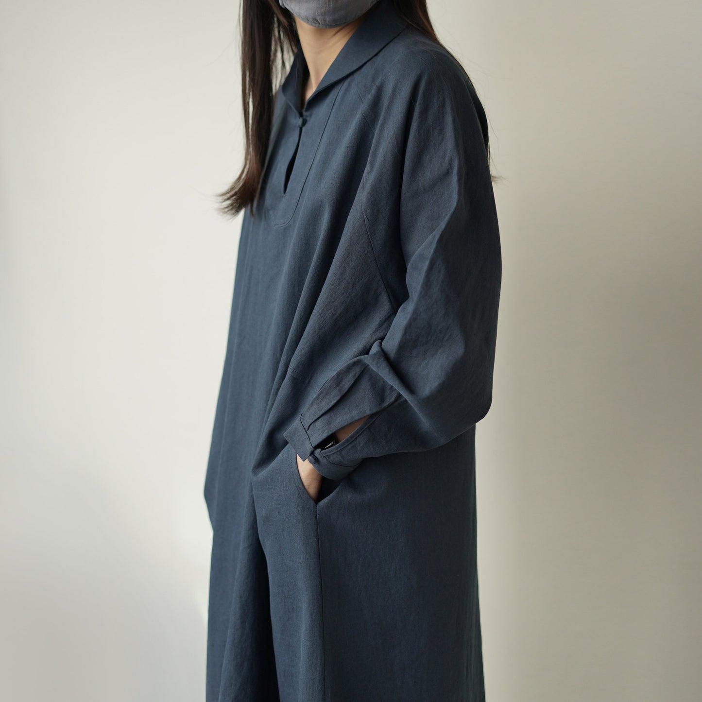 Raglan Marine Dress - Navy